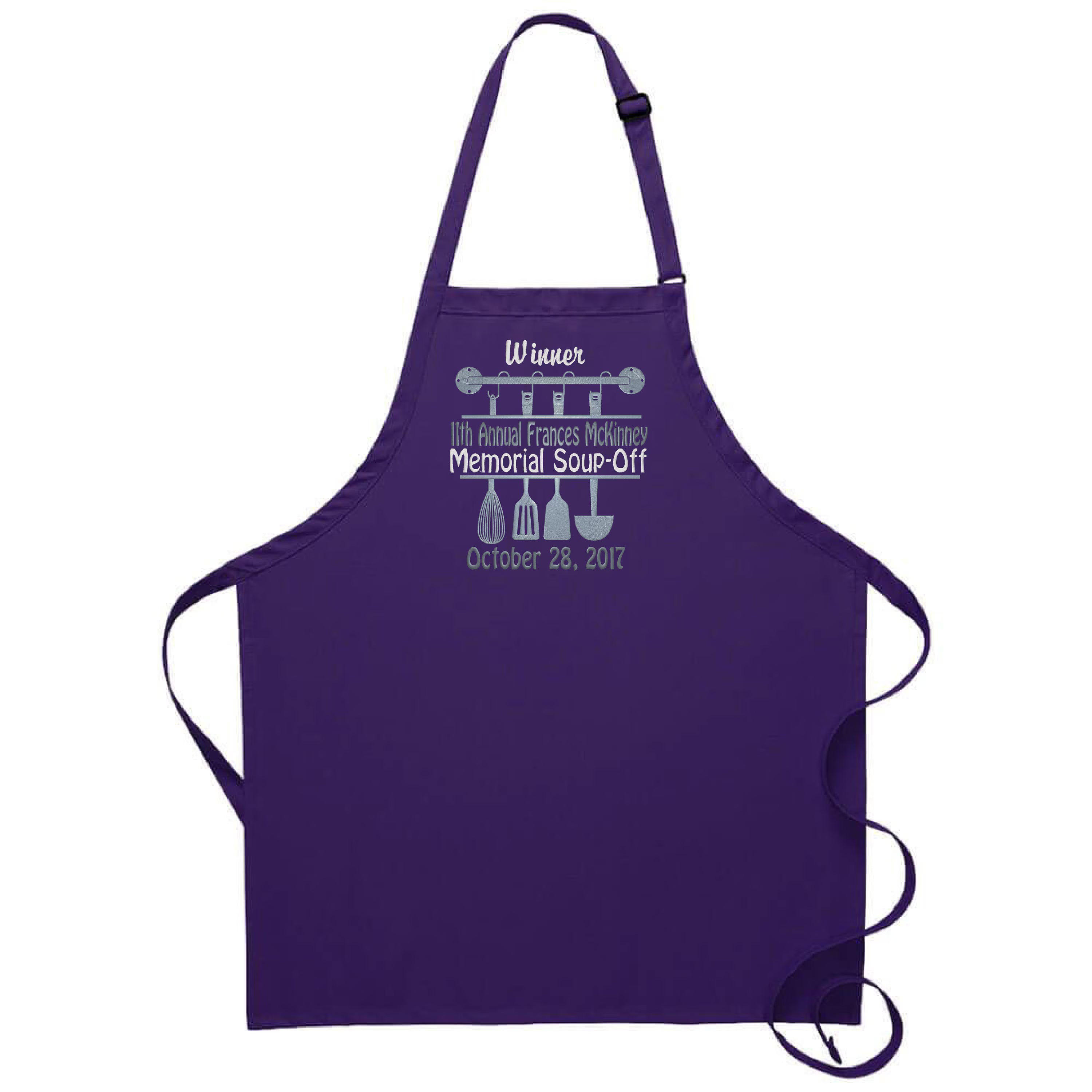 Custom Embroidered Award Bib | Soup Cook-Off Winner Commemorative Gift
