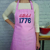 Embroidered Patriotic Apron: USA Made 4th of July Gift