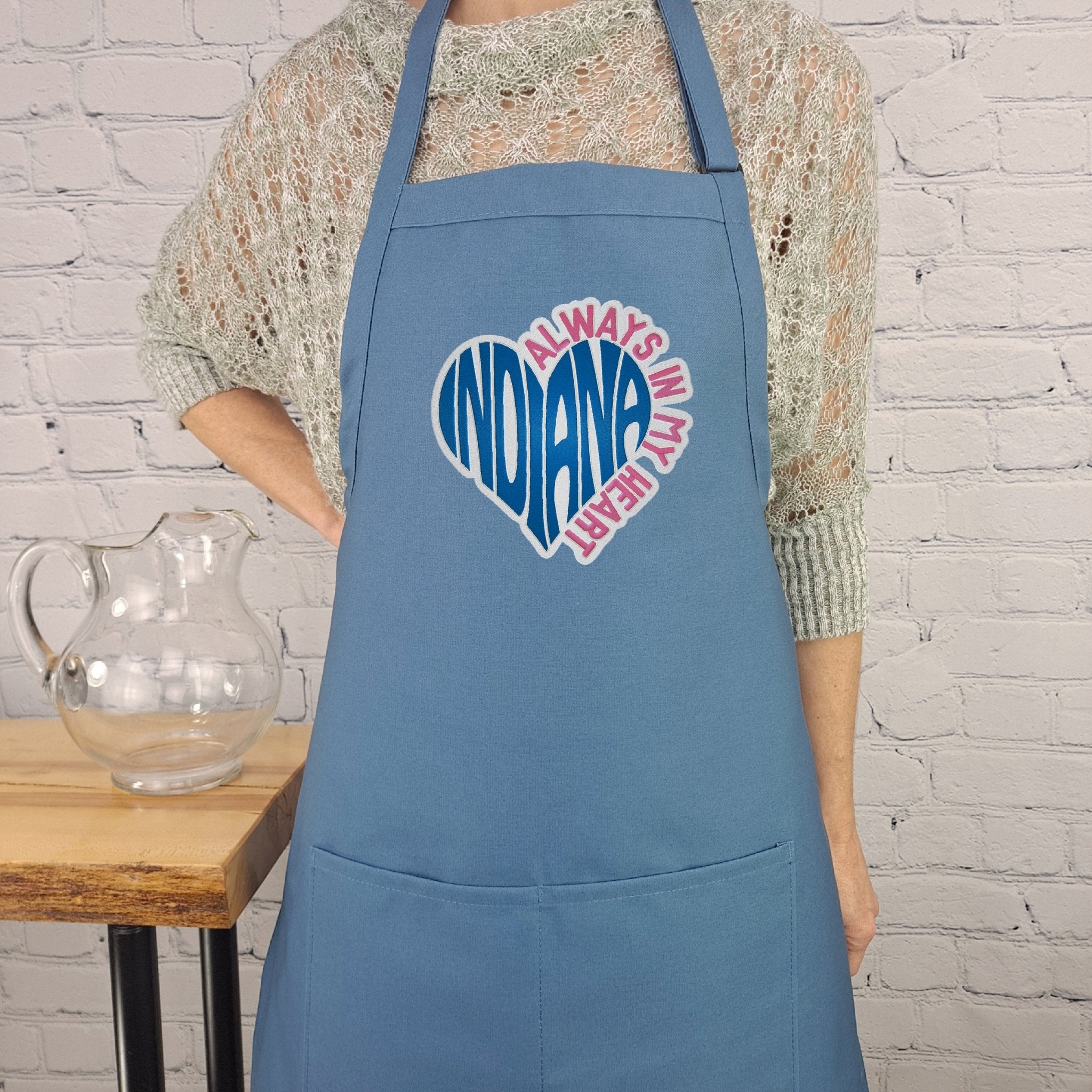 {{product_title}} – {{color}} embroidered kitchen apron