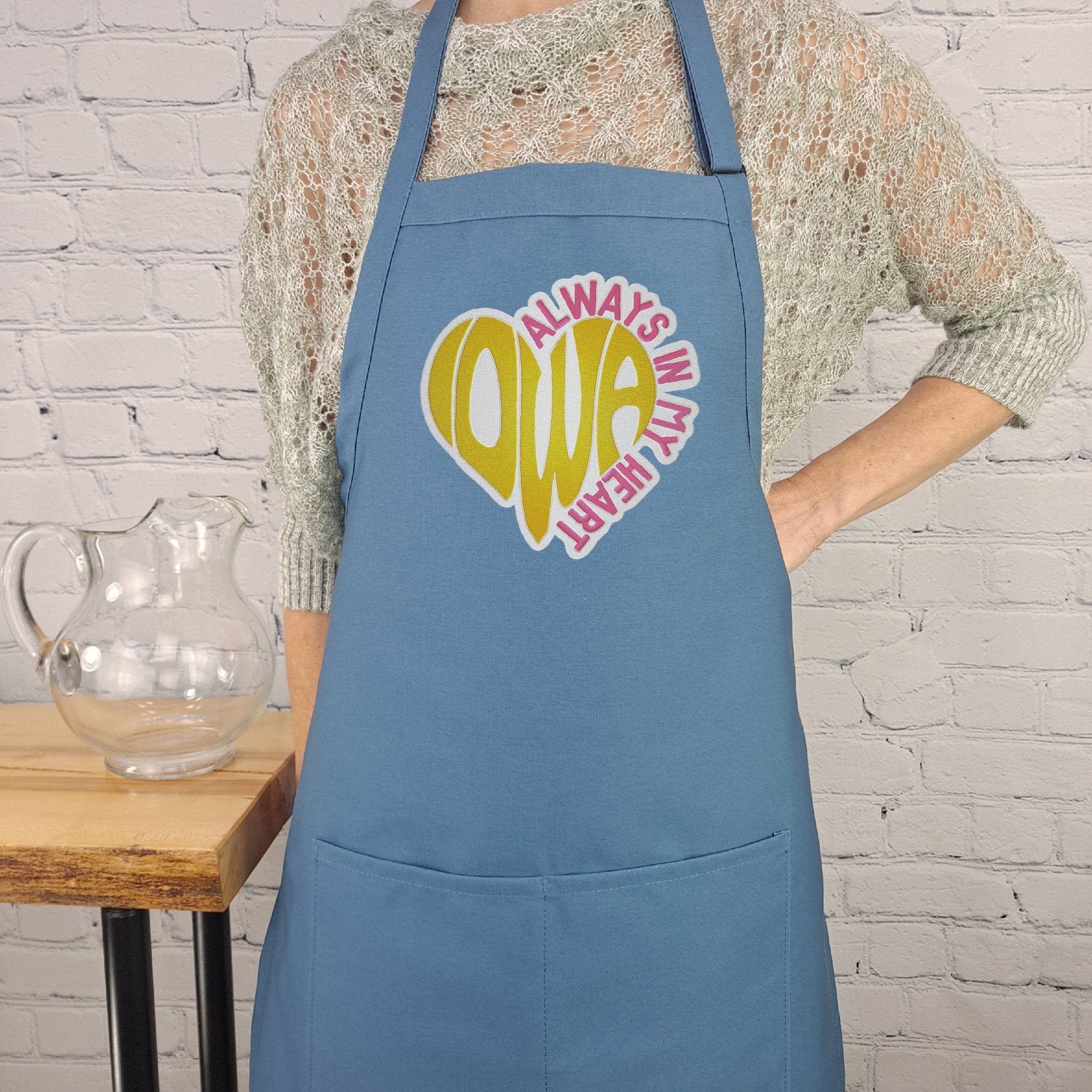{{product_title}} – {{color}} embroidered kitchen apron