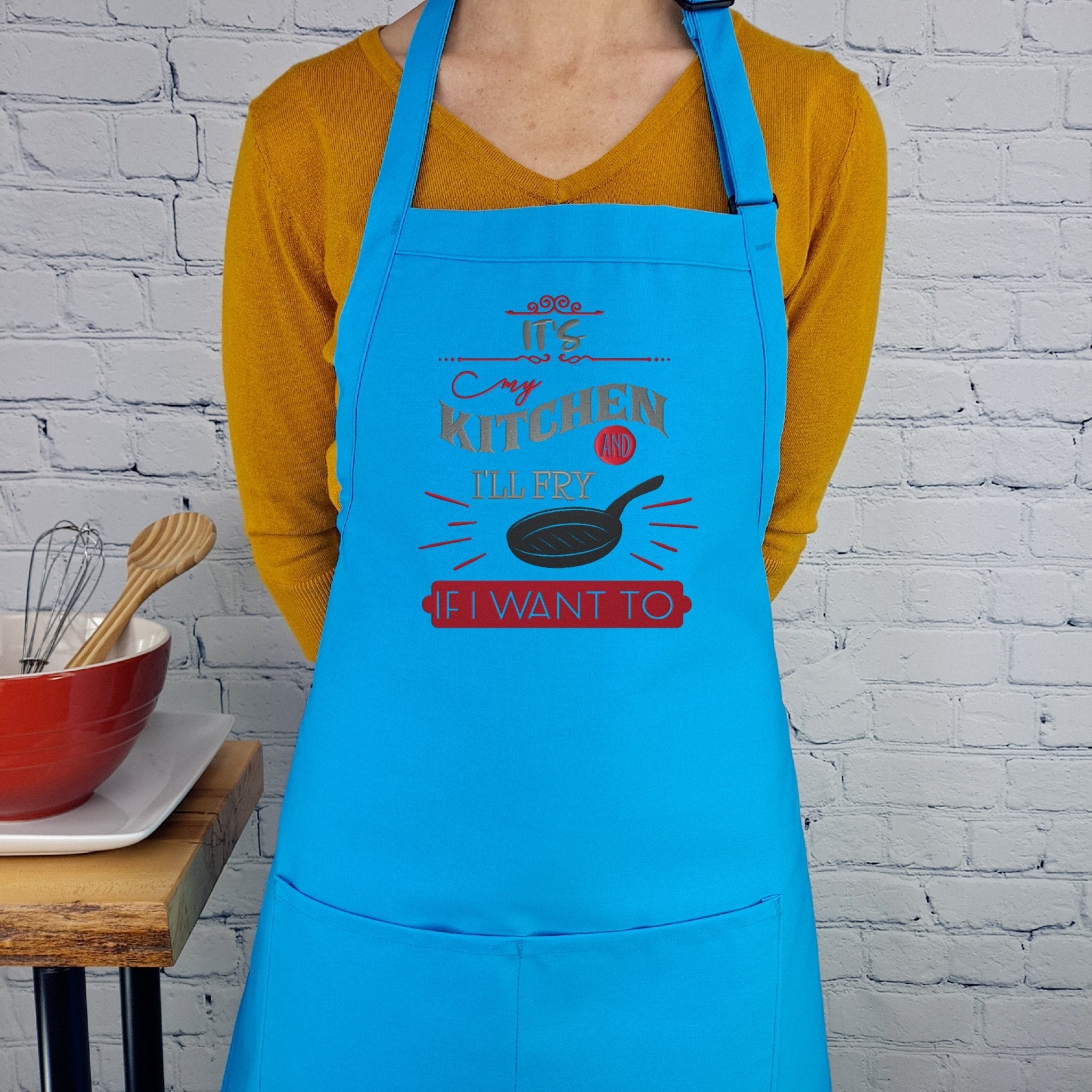 {{product_title}} – {{color}} embroidered kitchen apron