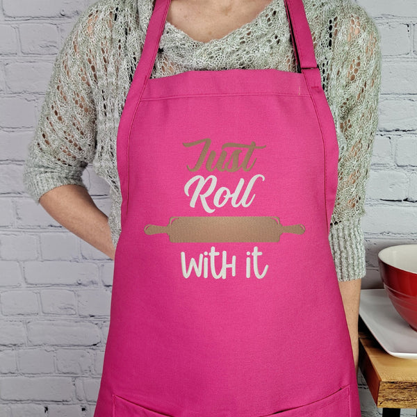 {{product_title}} – {{color}} embroidered kitchen apron