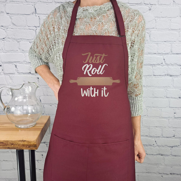 {{product_title}} – {{color}} embroidered kitchen apron
