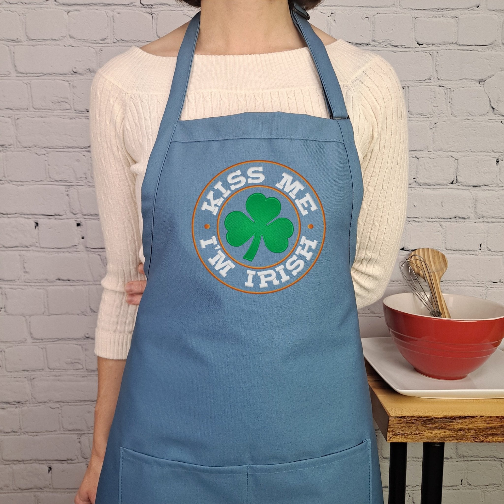 {{product_title}} – {{color}} embroidered kitchen apron
