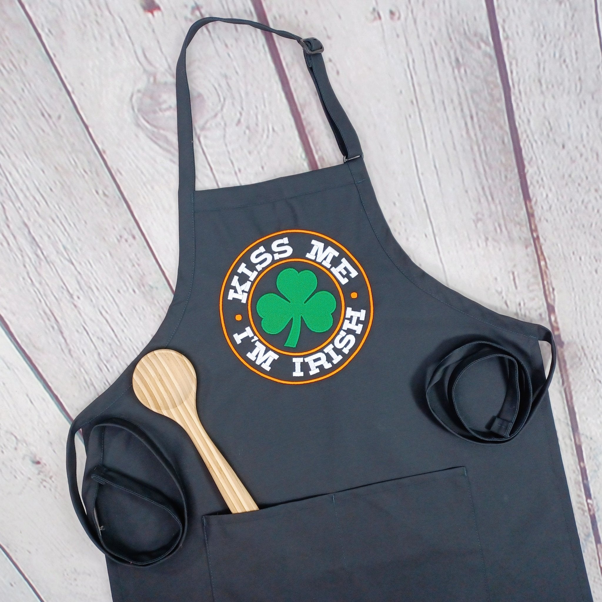 {{product_title}} – {{color}} embroidered kitchen apron
