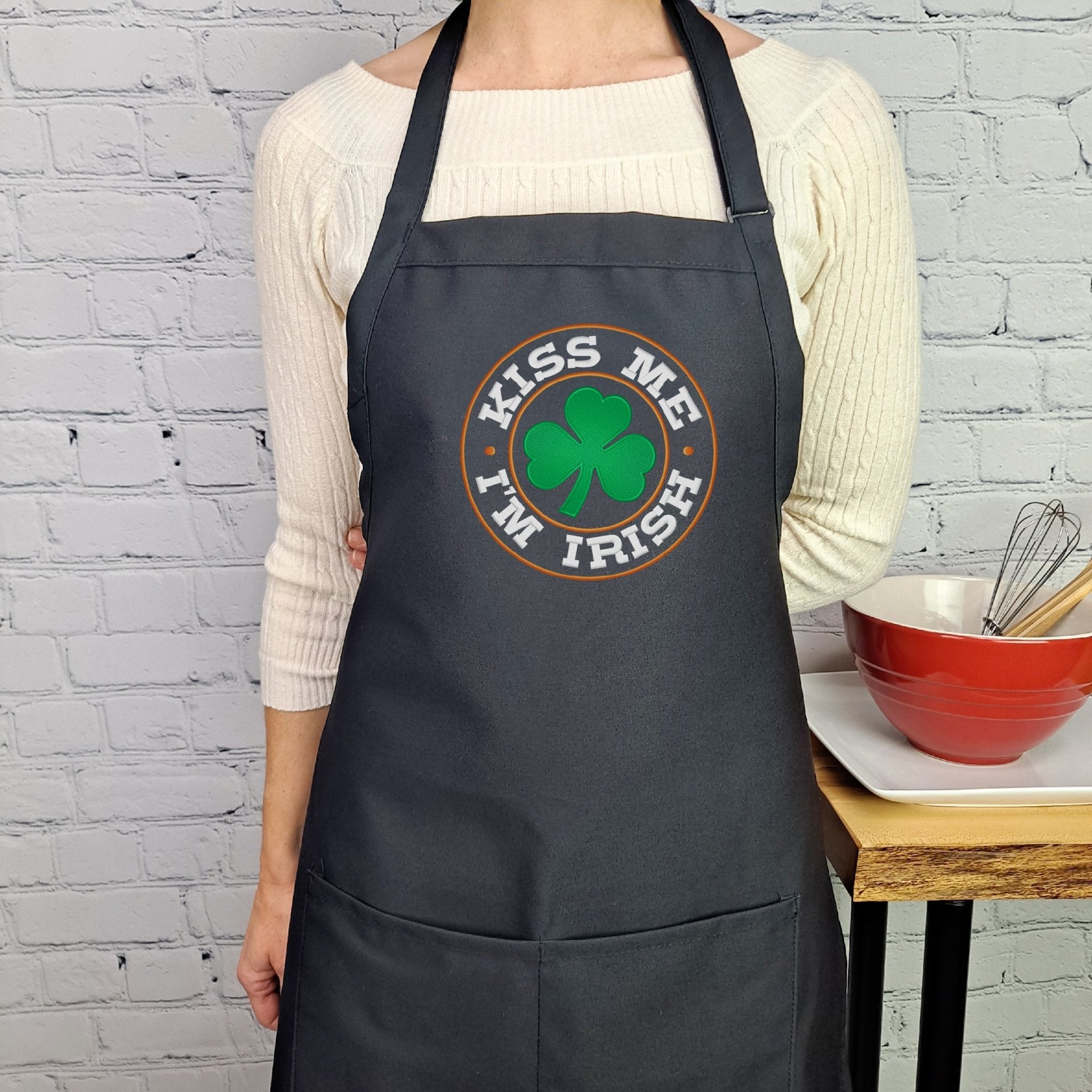 {{product_title}} – {{color}} embroidered kitchen apron