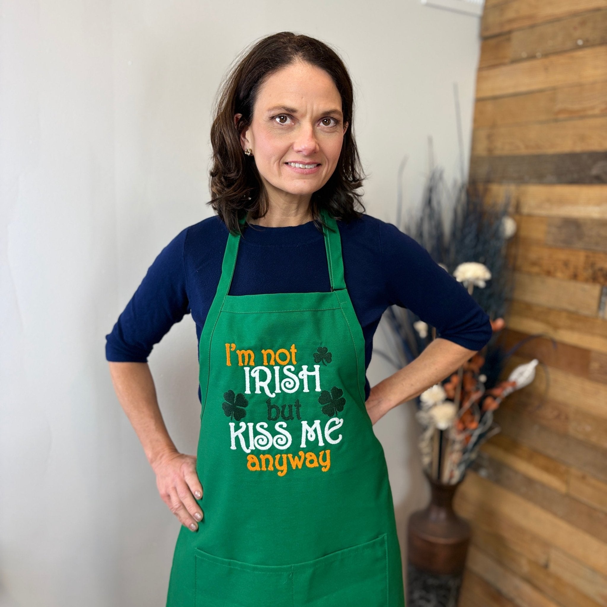 {{product_title}} – {{color}} embroidered kitchen apron