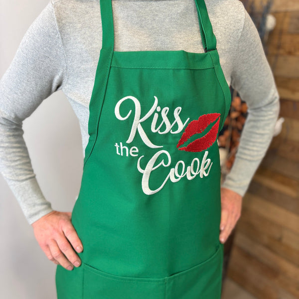 {{product_title}} – {{color}} embroidered kitchen apron