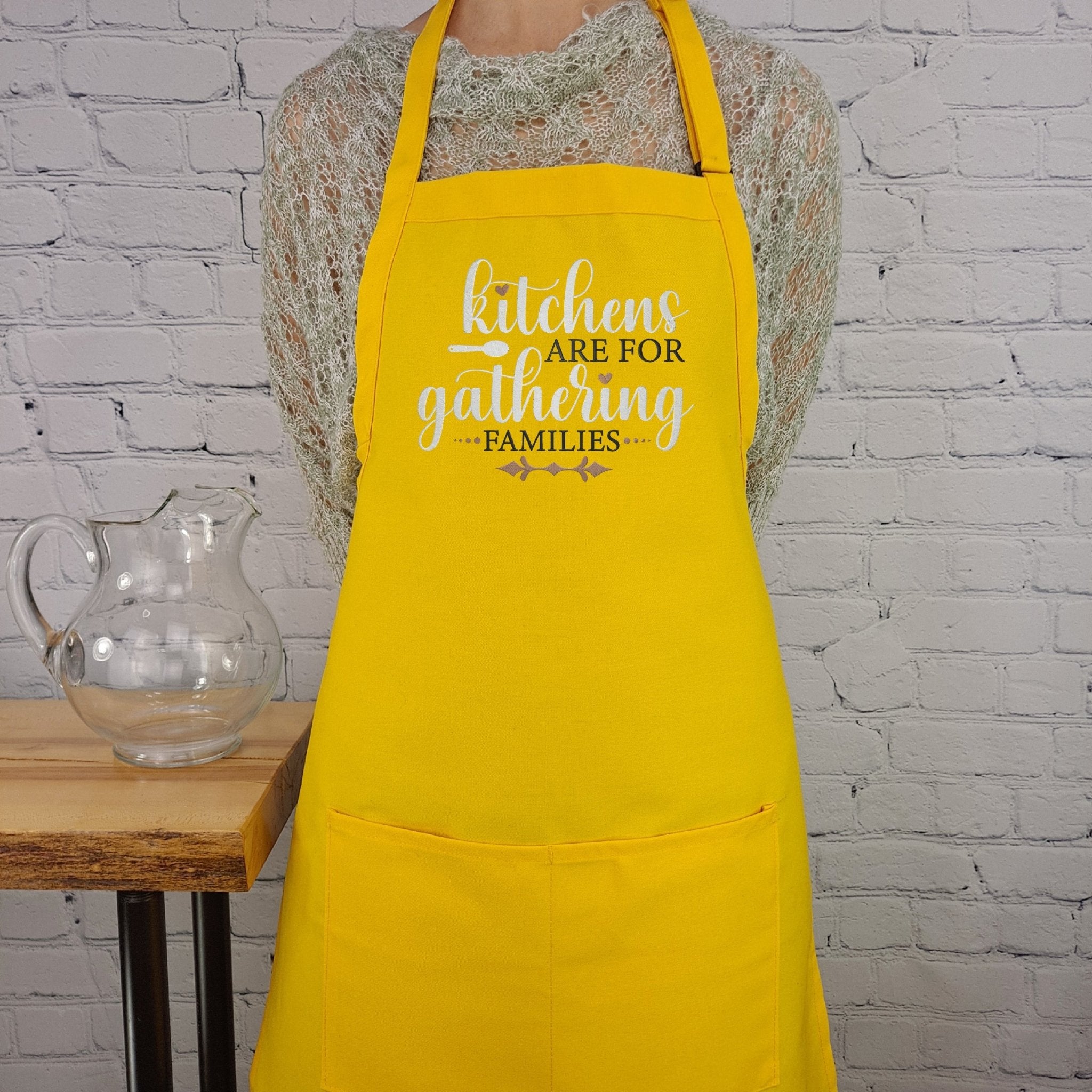 {{product_title}} – {{color}} embroidered kitchen apron