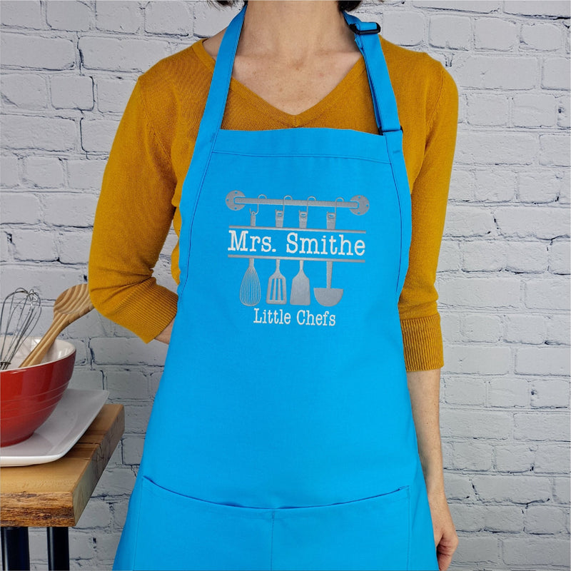 {{product_title}} – {{color}} embroidered kitchen apron