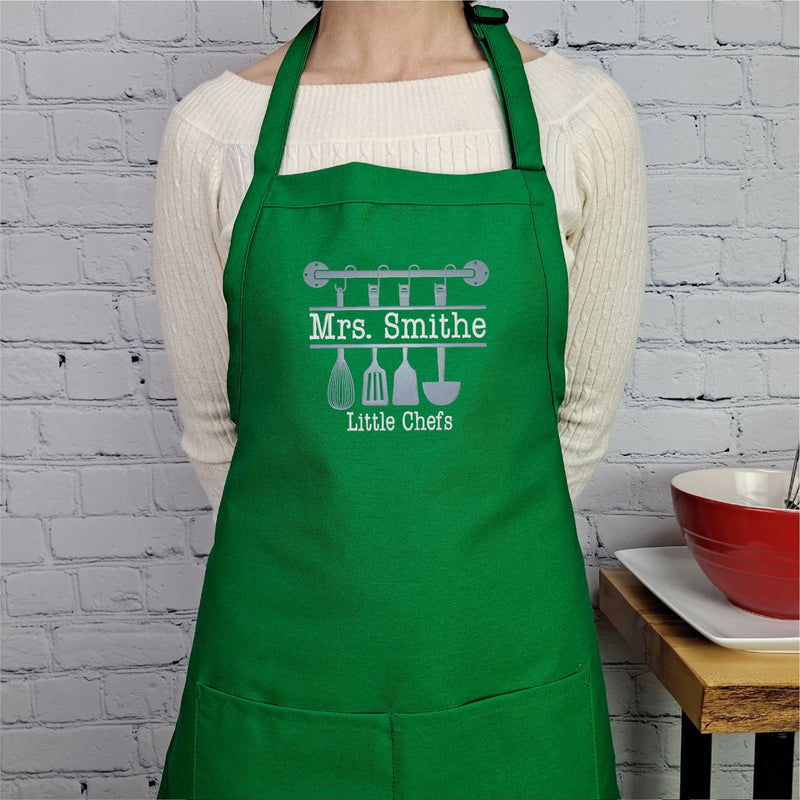 {{product_title}} – {{color}} embroidered kitchen apron