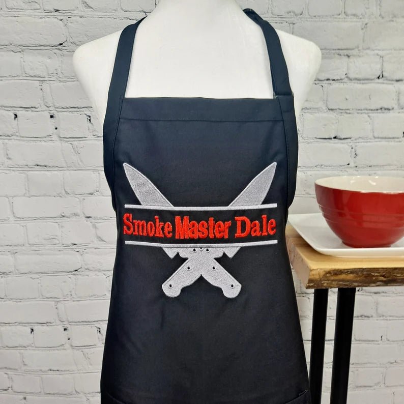 {{product_title}} – {{color}} embroidered kitchen apron