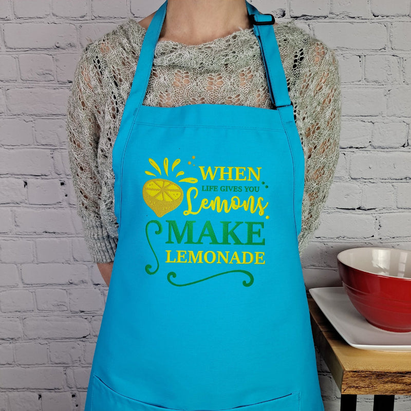 {{product_title}} – {{color}} embroidered kitchen apron