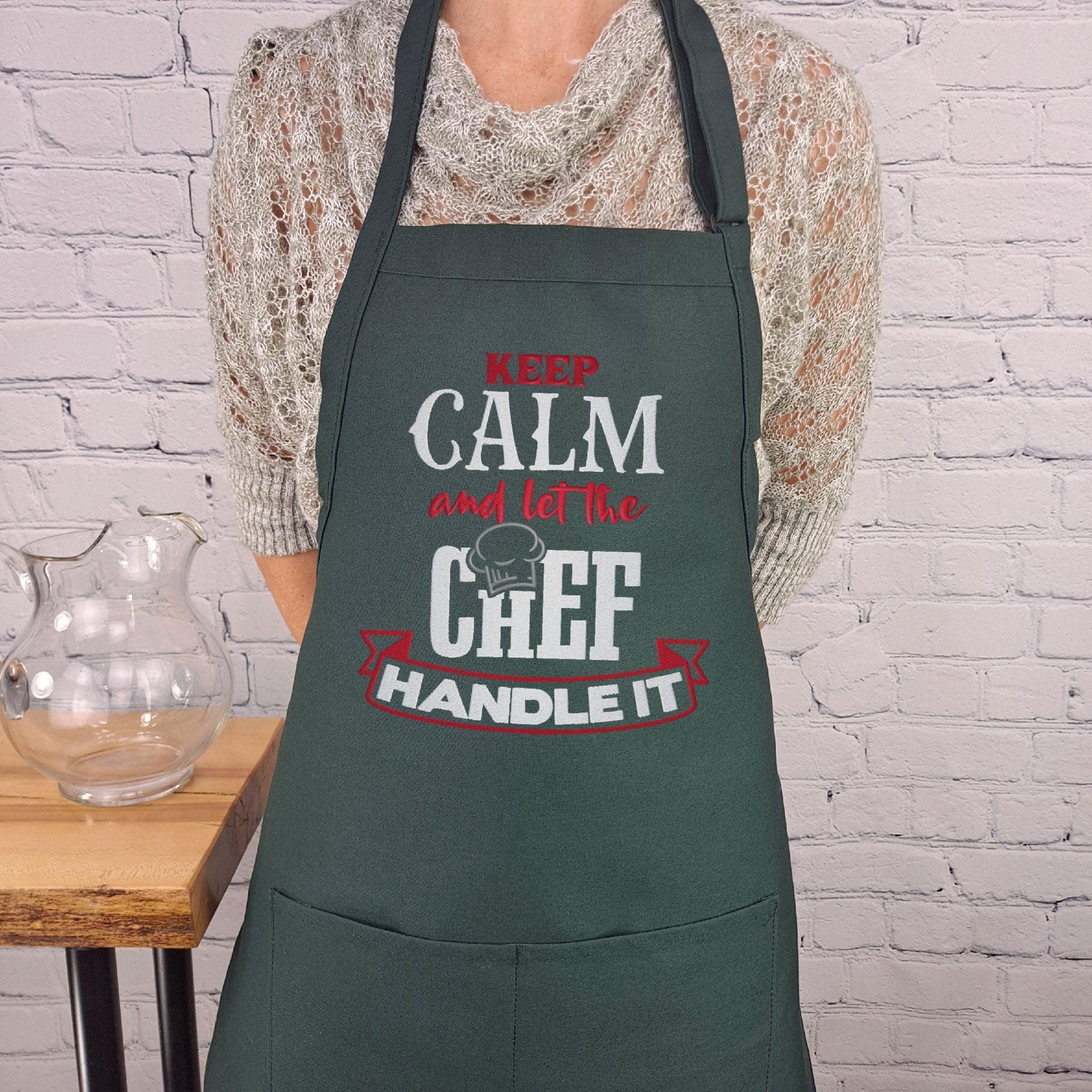 {{product_title}} – {{color}} embroidered kitchen apron