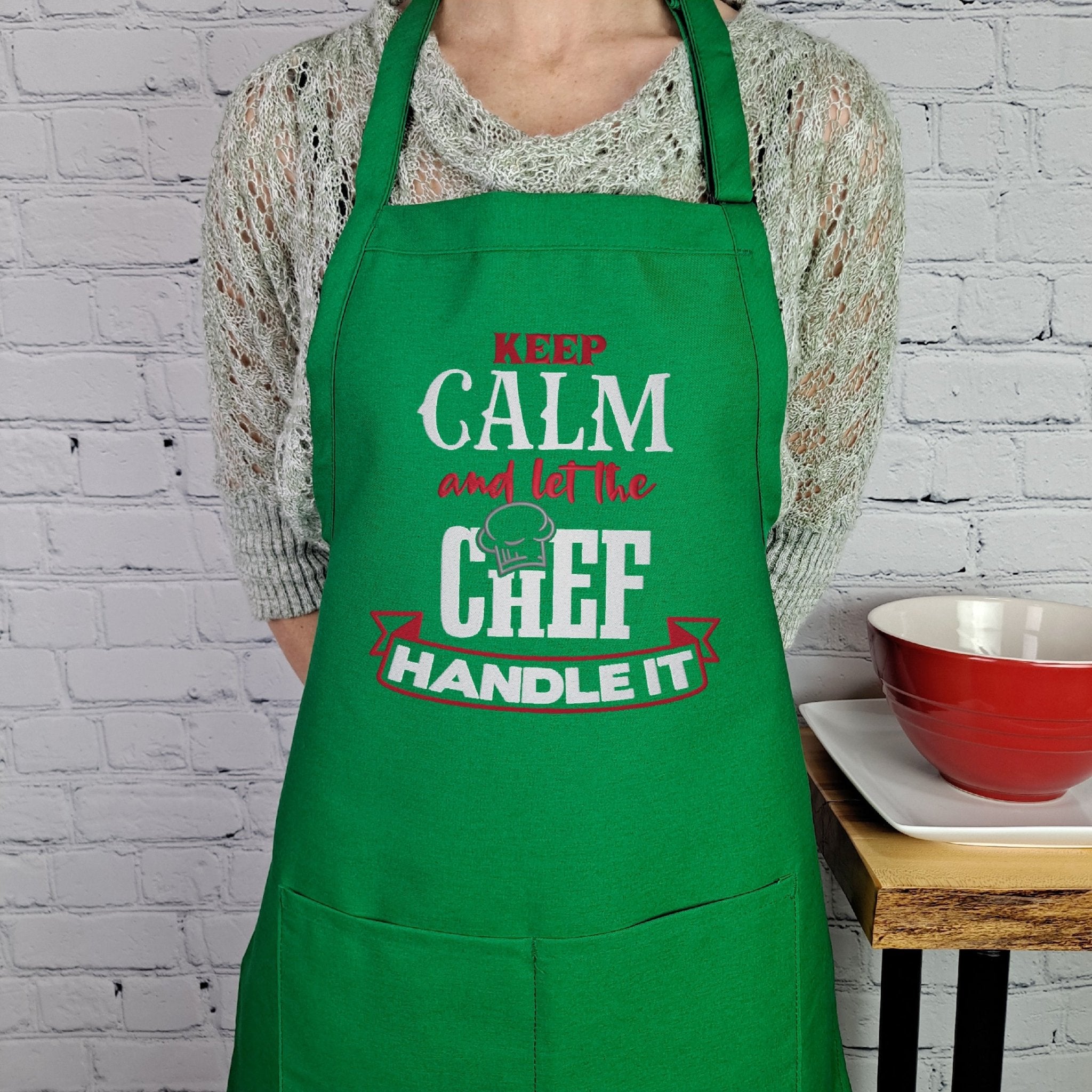 {{product_title}} – {{color}} embroidered kitchen apron