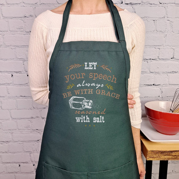 {{product_title}} – {{color}} embroidered kitchen apron