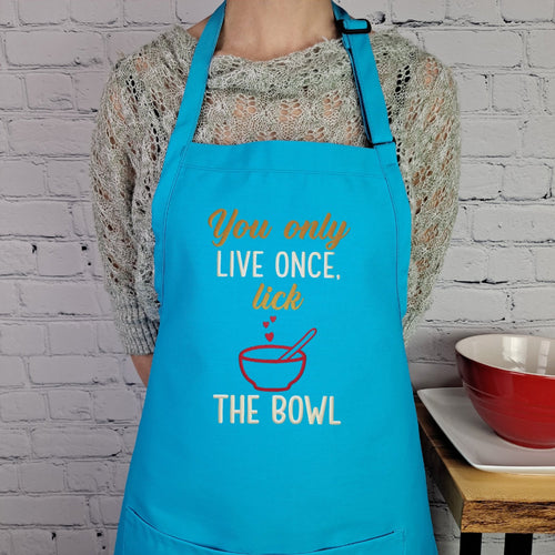 {{product_title}} – {{color}} embroidered kitchen apron
