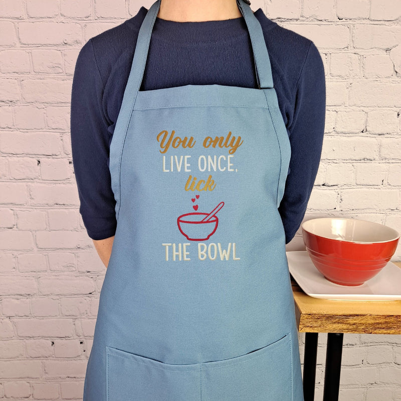 {{product_title}} – {{color}} embroidered kitchen apron