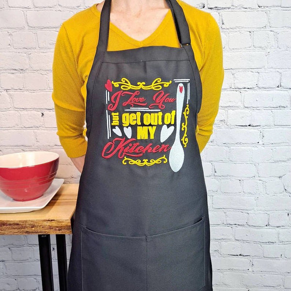 {{product_title}} – {{color}} embroidered kitchen apron