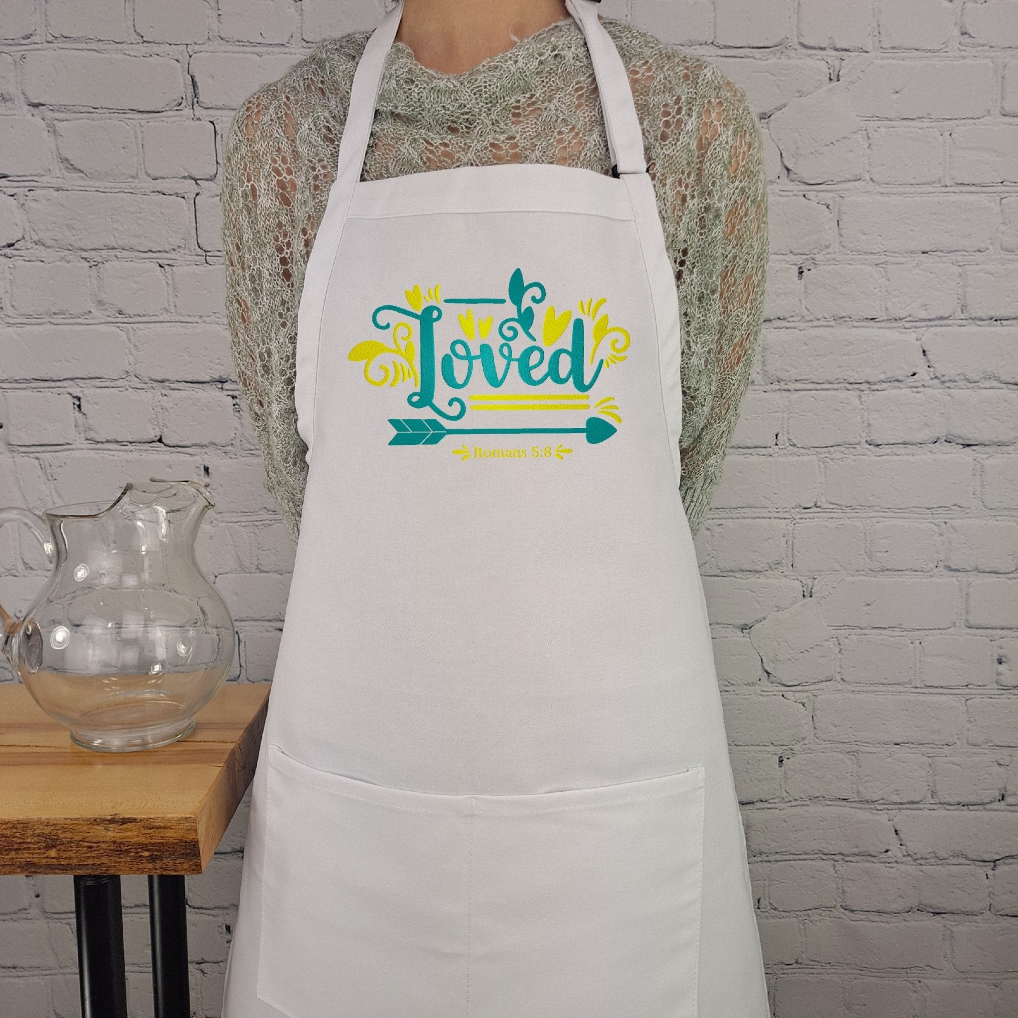 {{product_title}} – {{color}} embroidered kitchen apron