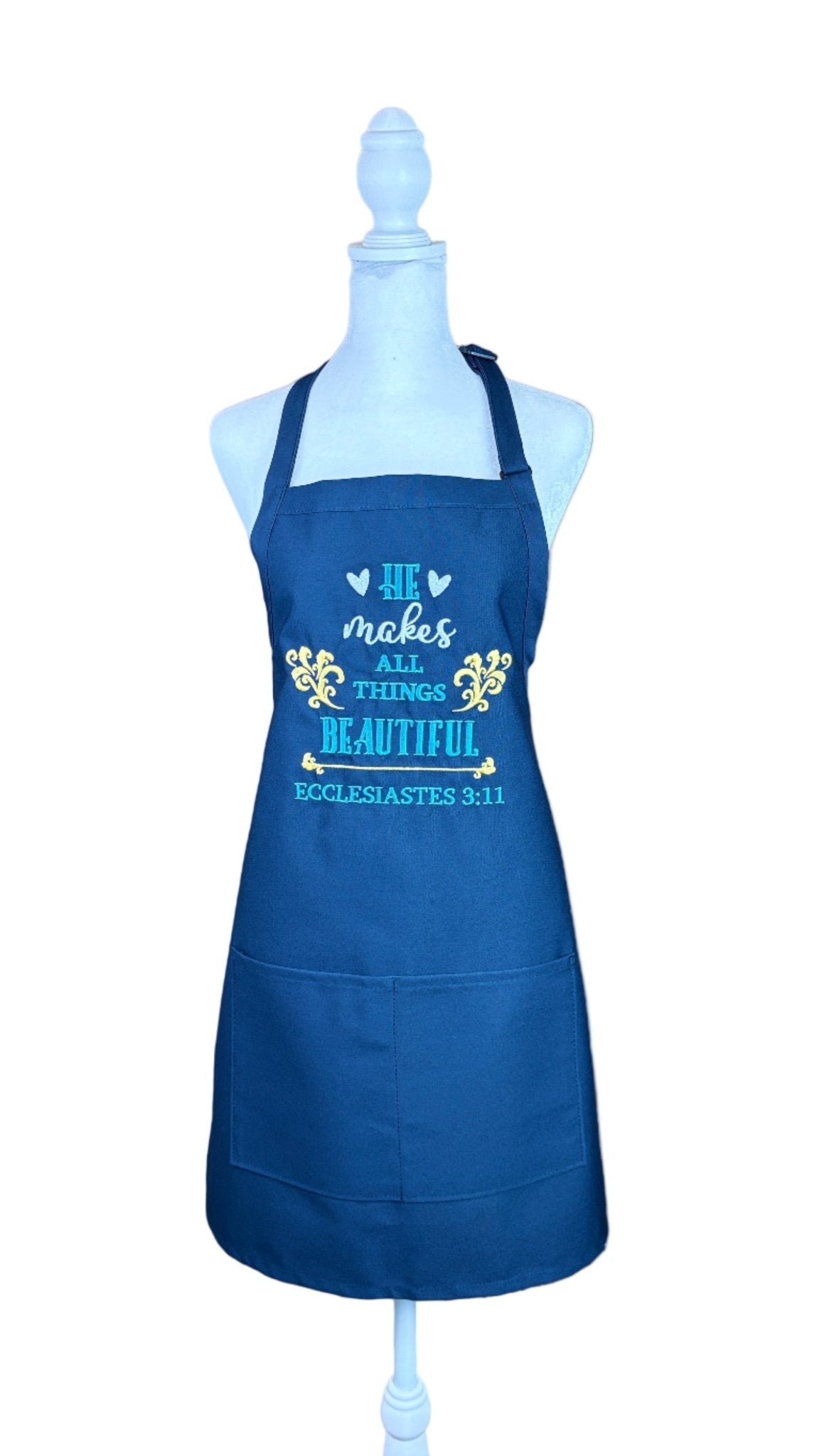 {{product_title}} – {{color}} embroidered kitchen apron