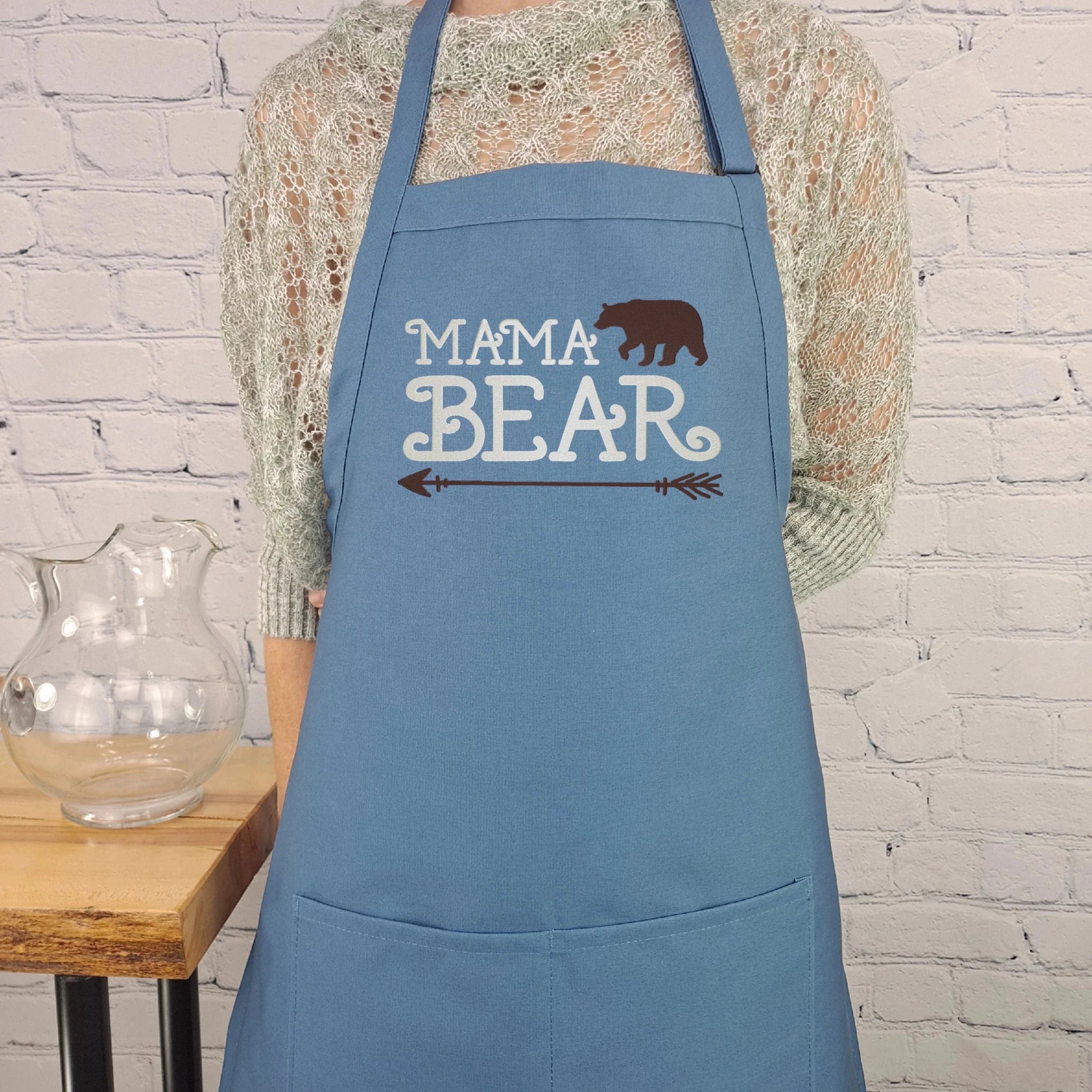 {{product_title}} – {{color}} embroidered kitchen apron