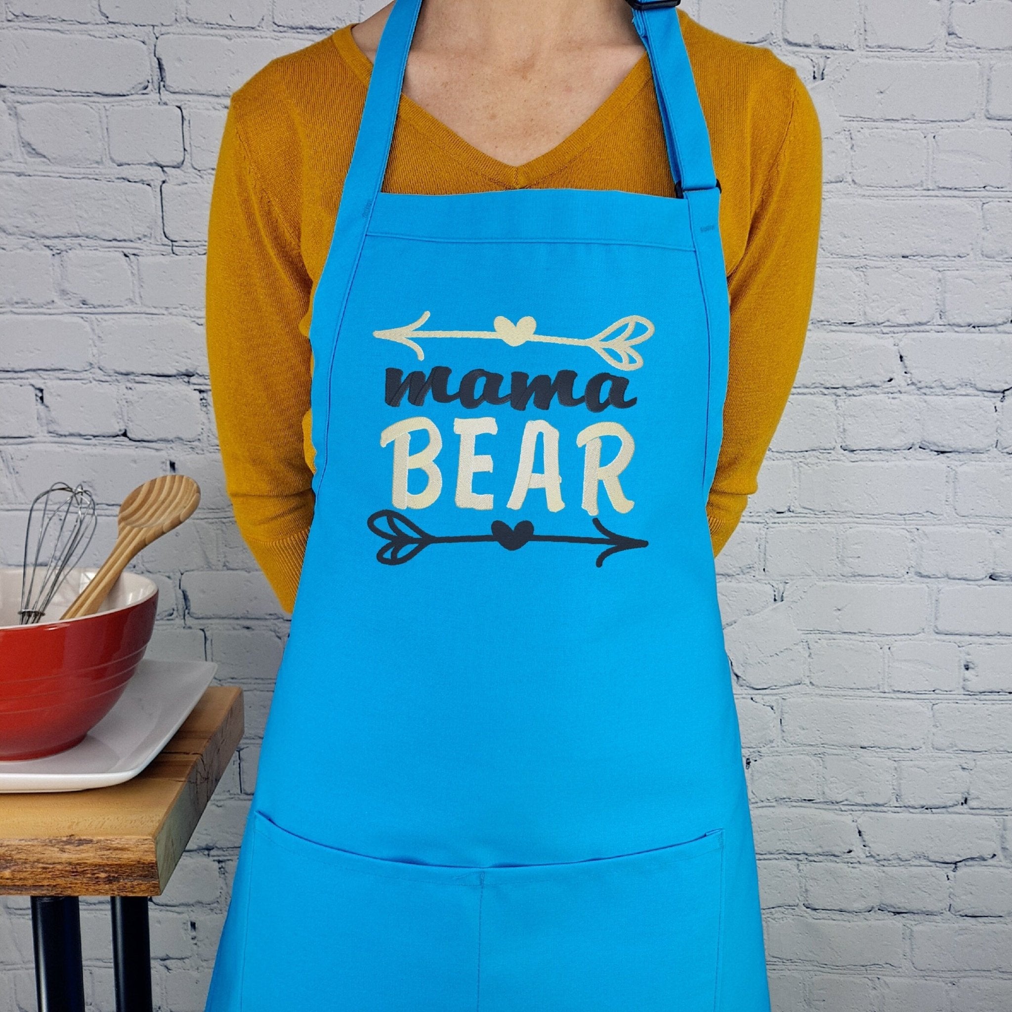 {{product_title}} – {{color}} embroidered kitchen apron