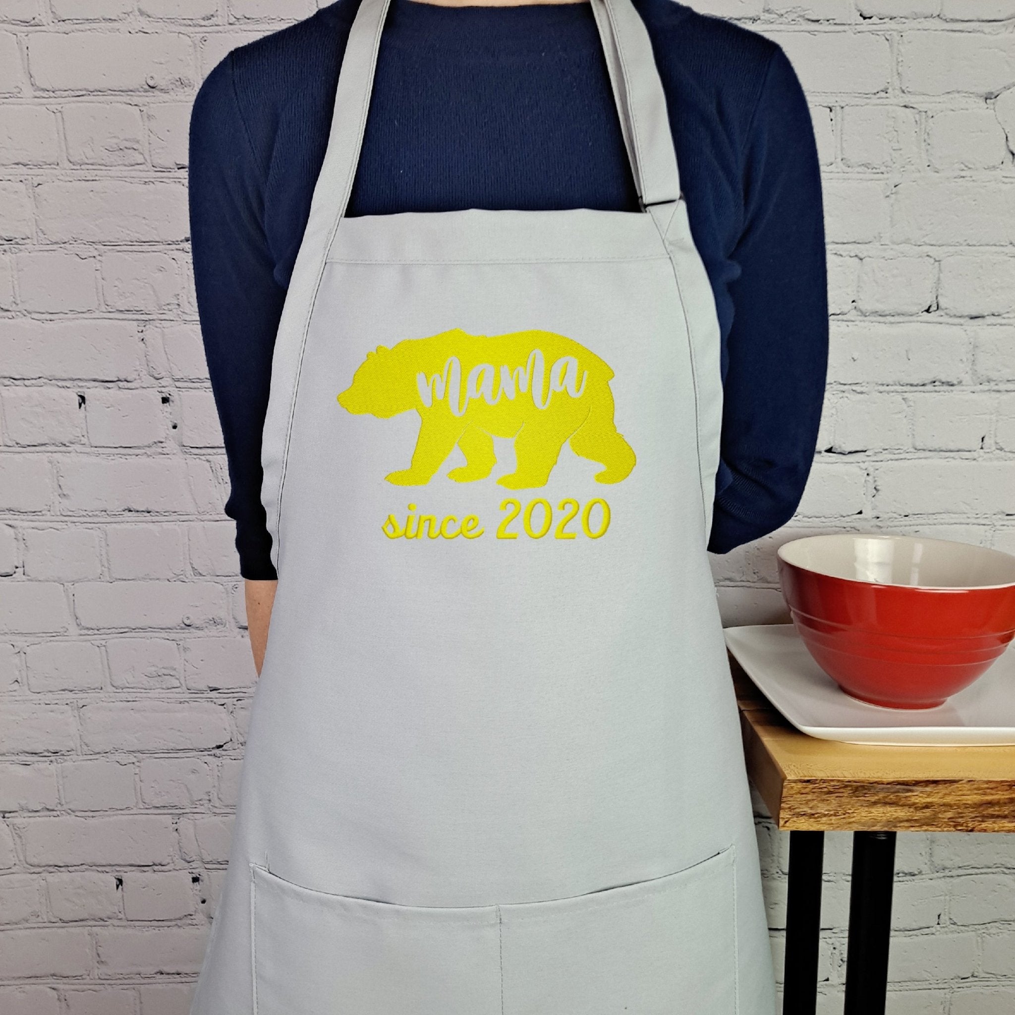 {{product_title}} – {{color}} embroidered kitchen apron