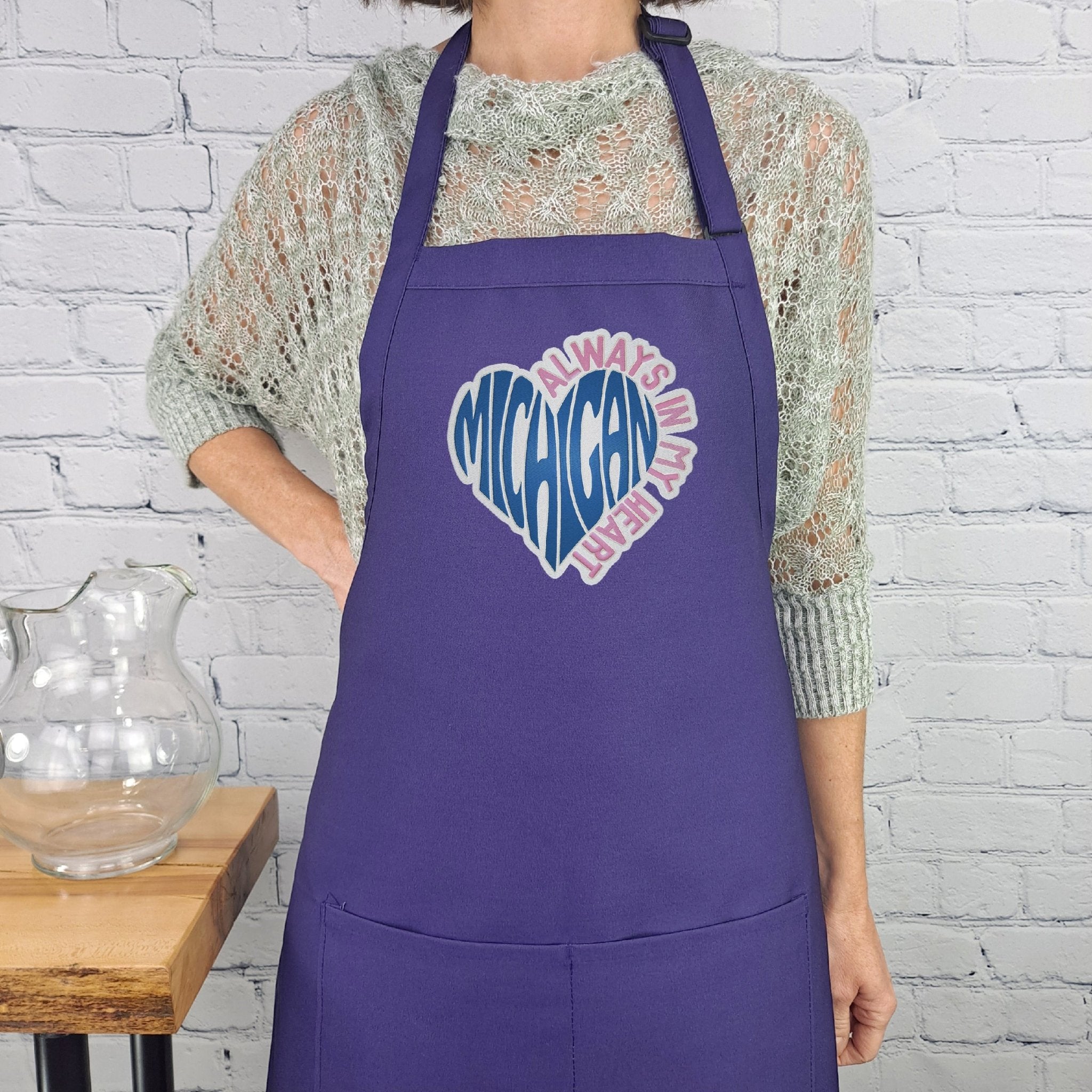 {{product_title}} – {{color}} embroidered kitchen apron