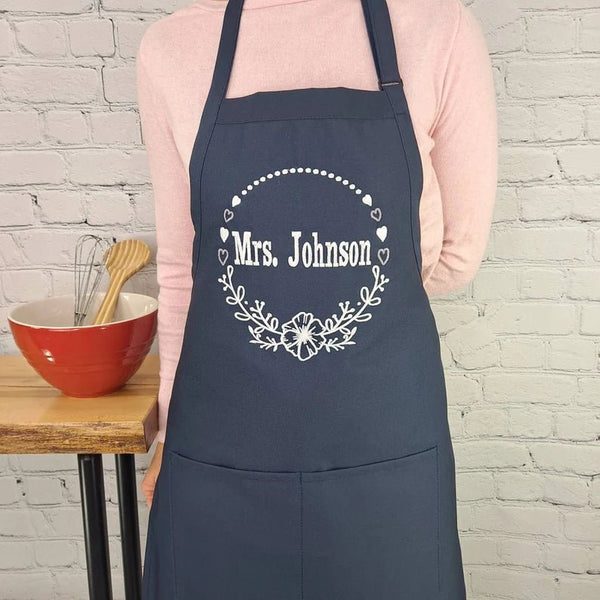 {{product_title}} – {{color}} embroidered kitchen apron