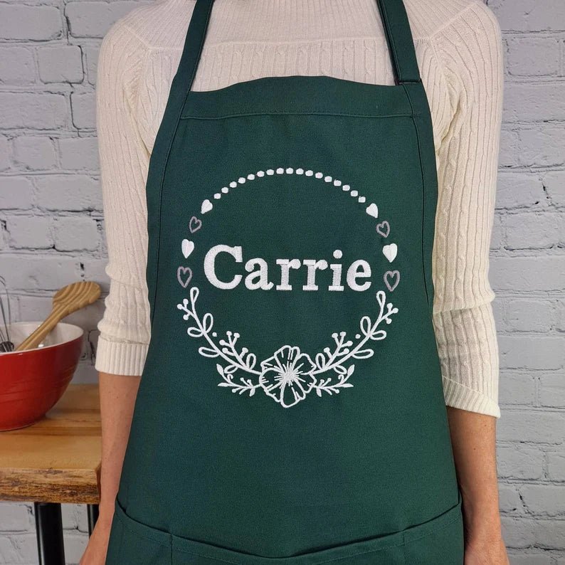 {{product_title}} – {{color}} embroidered kitchen apron