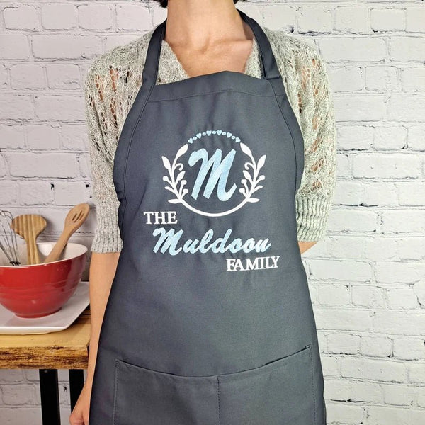 {{product_title}} – {{color}} embroidered kitchen apron