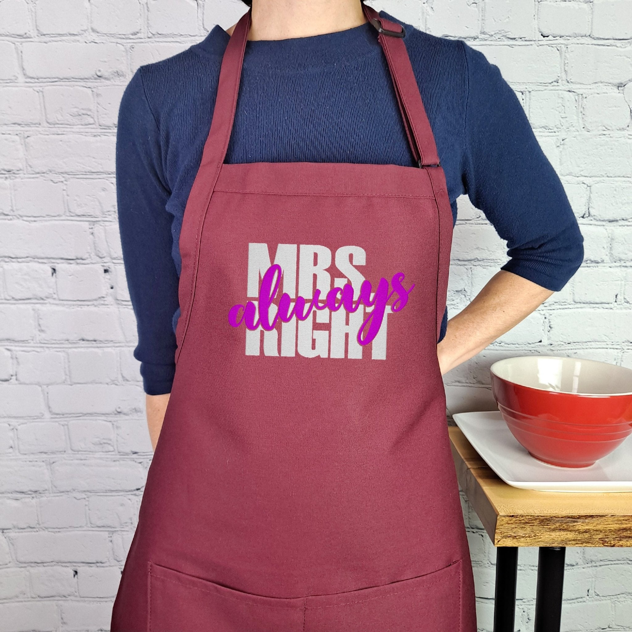 {{product_title}} – {{color}} embroidered kitchen apron