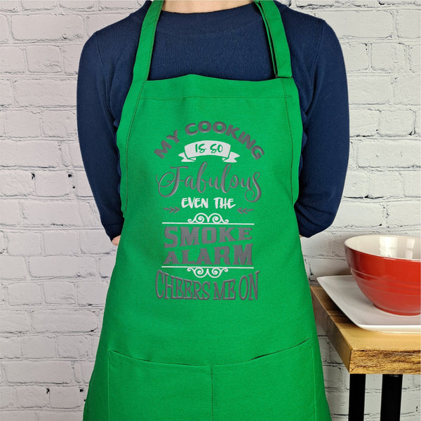 {{product_title}} – {{color}} embroidered kitchen apron