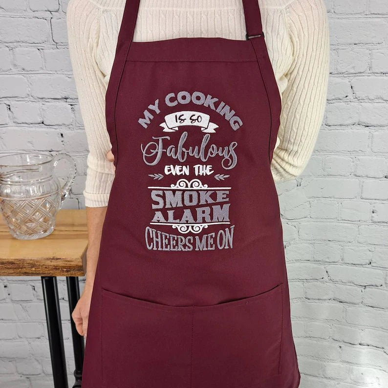 {{product_title}} – {{color}} embroidered kitchen apron
