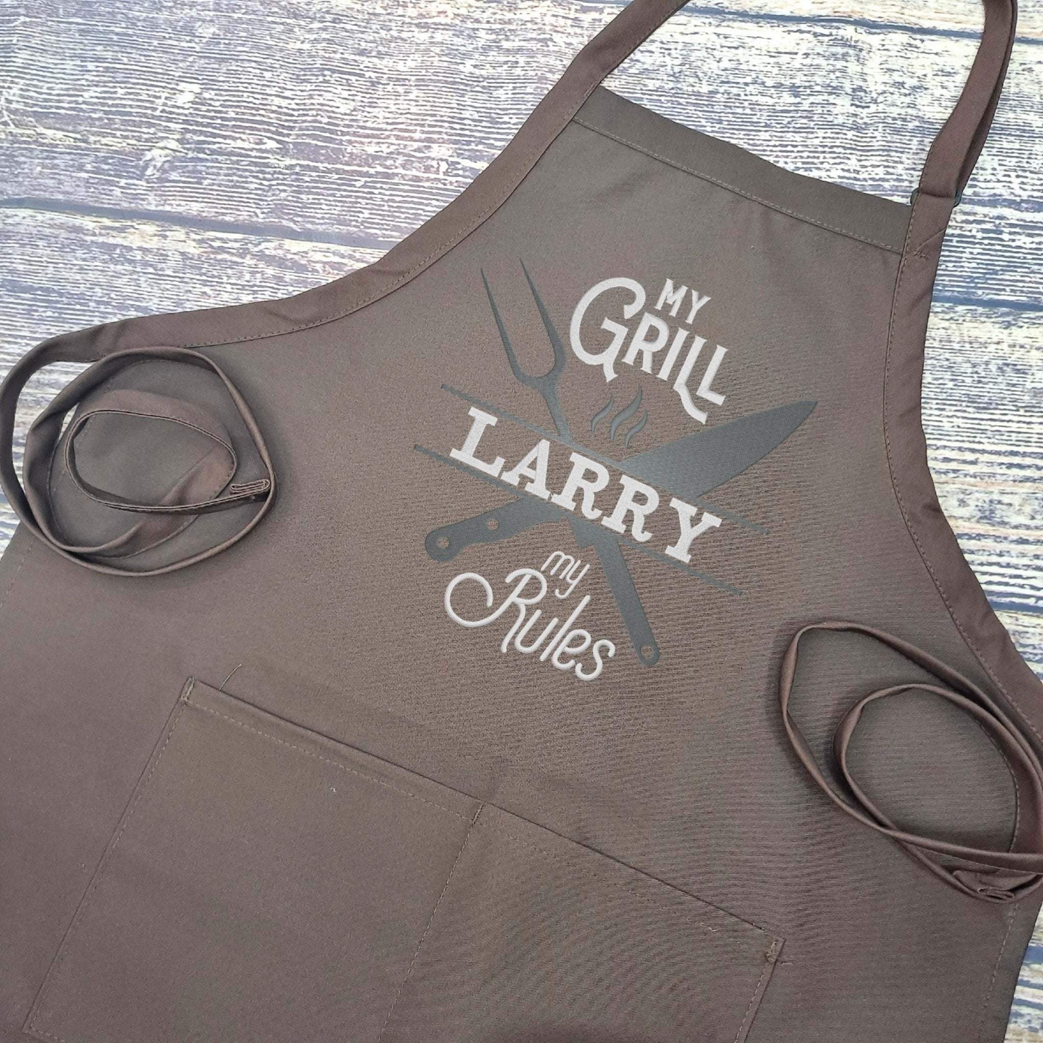 {{product_title}} – {{color}} embroidered kitchen apron