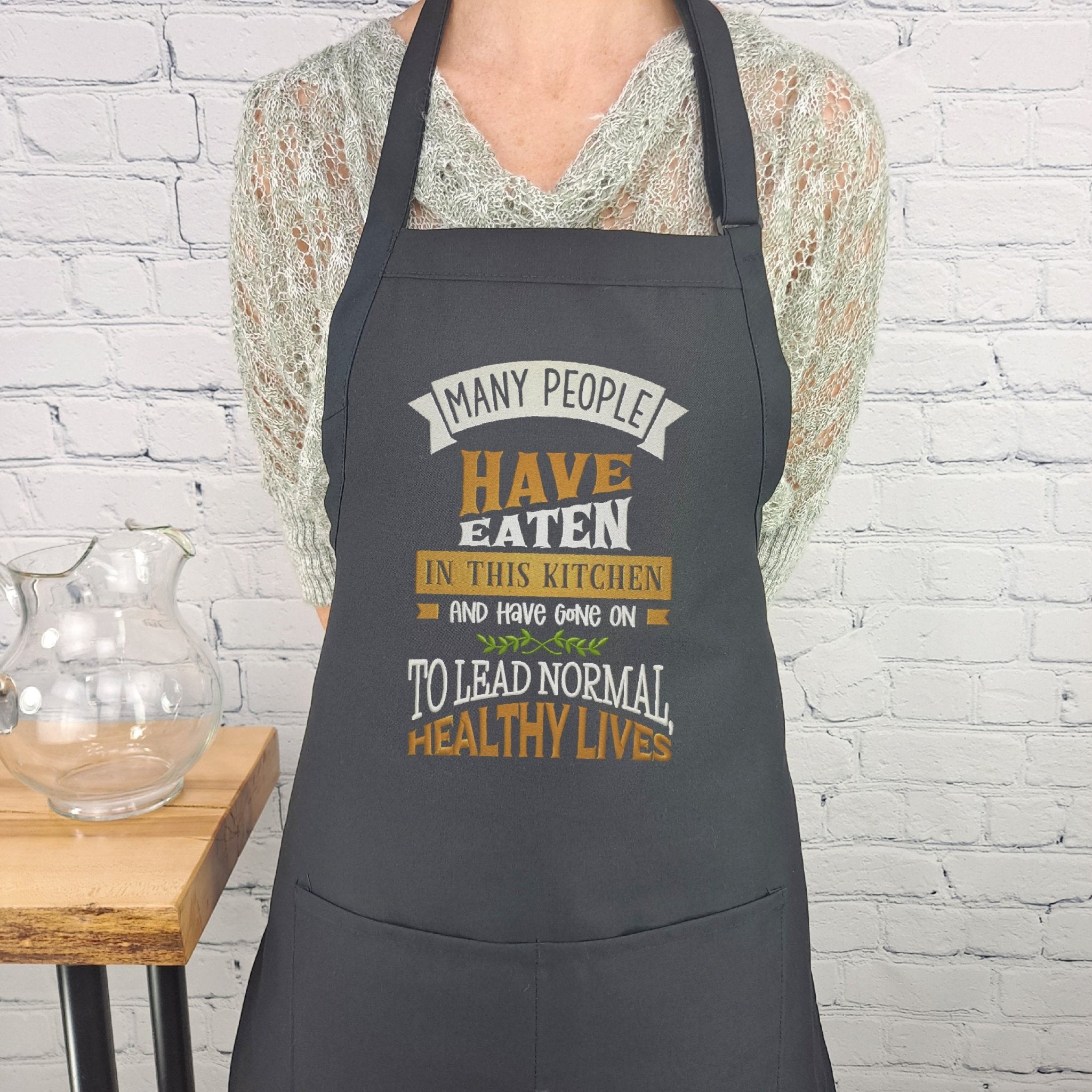 {{product_title}} – {{color}} embroidered kitchen apron