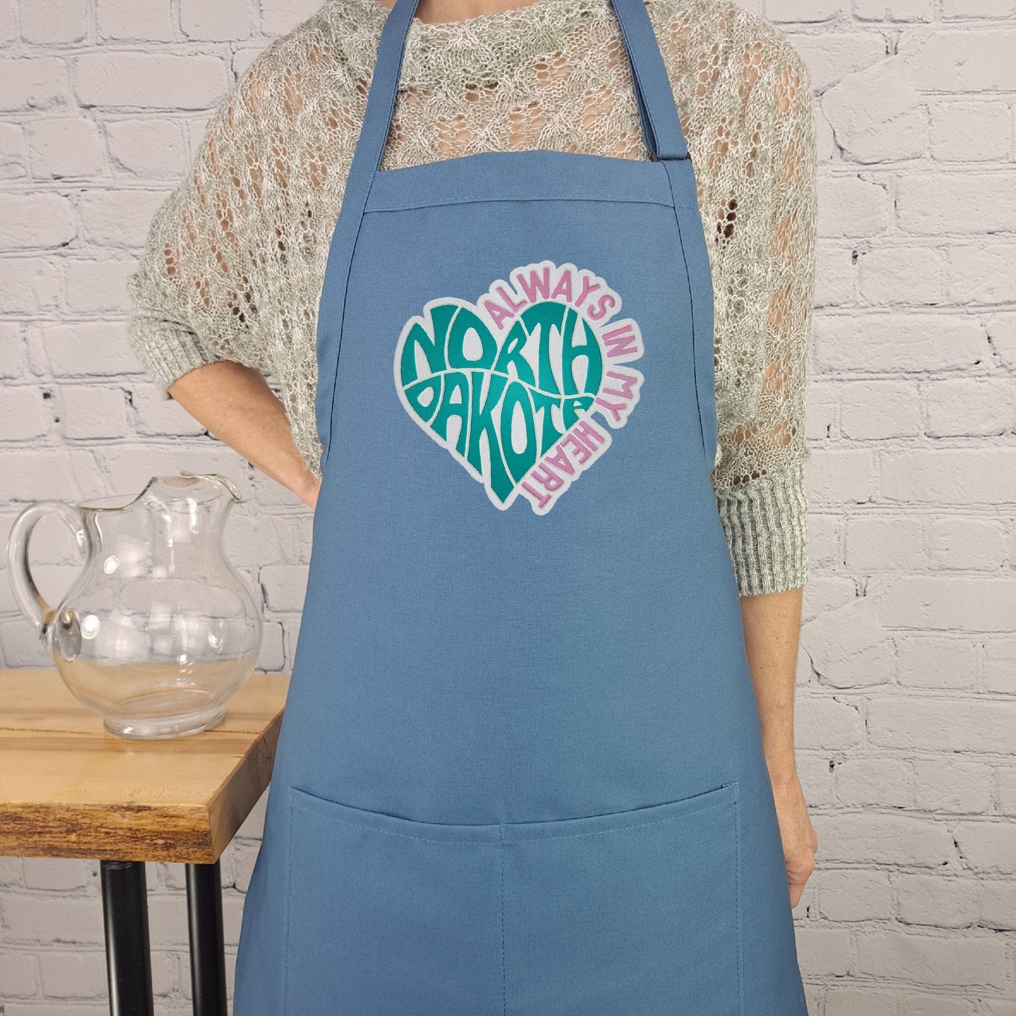 {{product_title}} – {{color}} embroidered kitchen apron