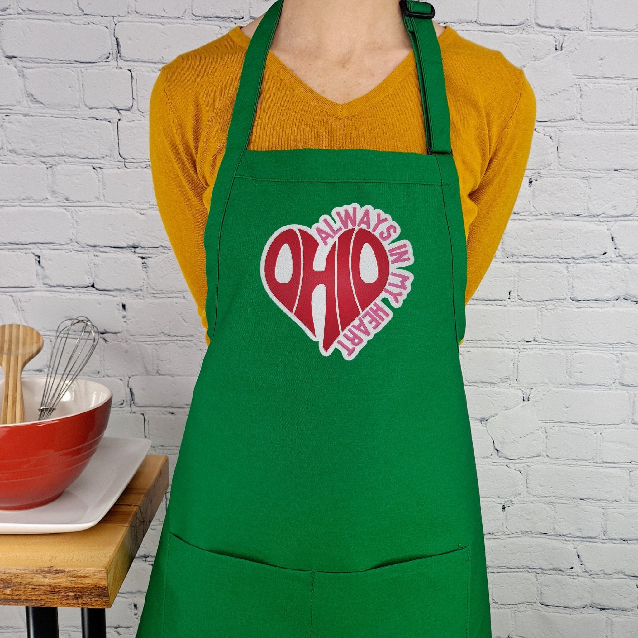 {{product_title}} – {{color}} embroidered kitchen apron