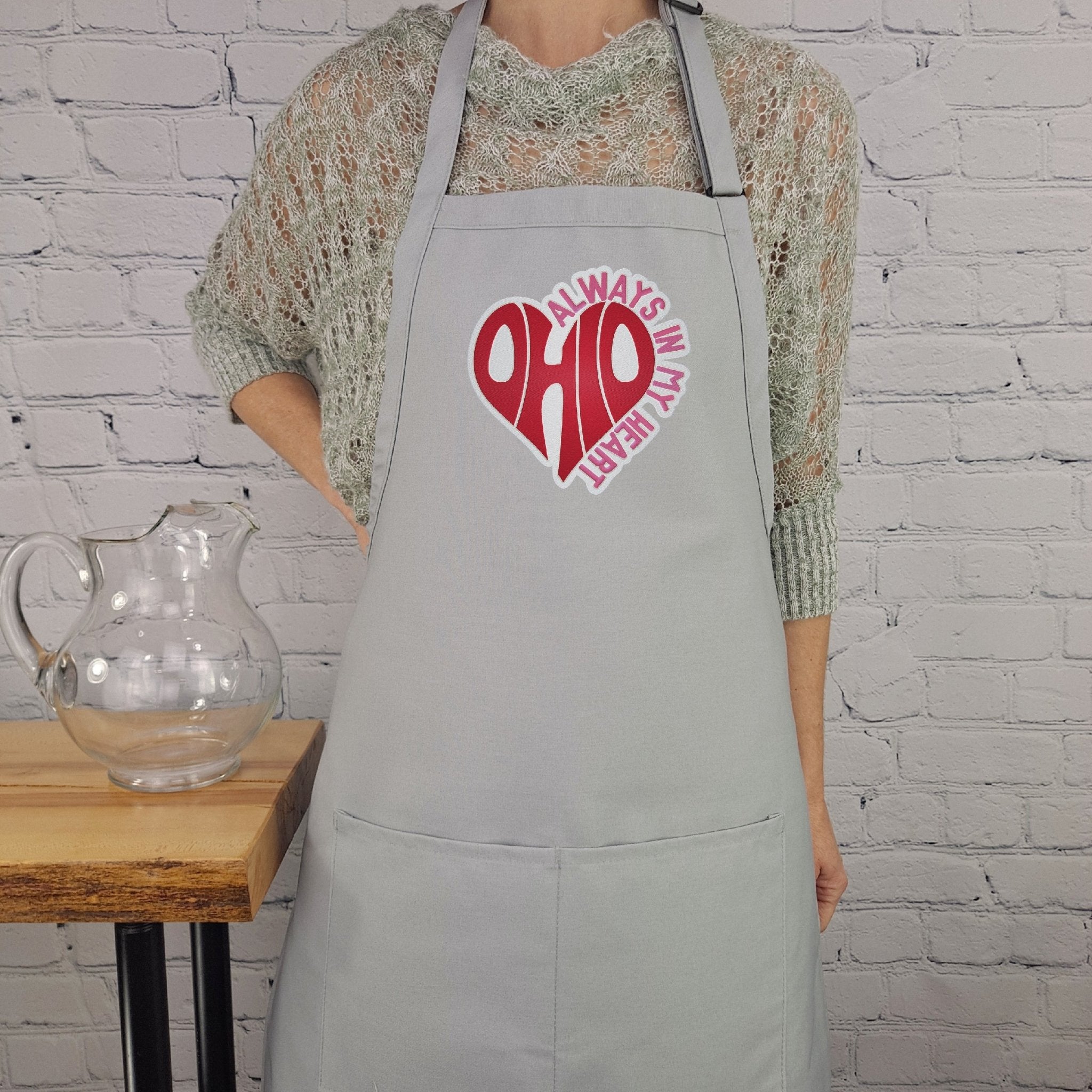 {{product_title}} – {{color}} embroidered kitchen apron