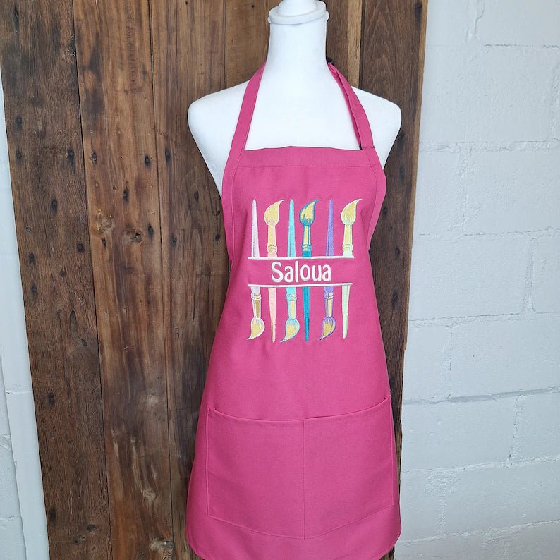 {{product_title}} – {{color}} embroidered kitchen apron