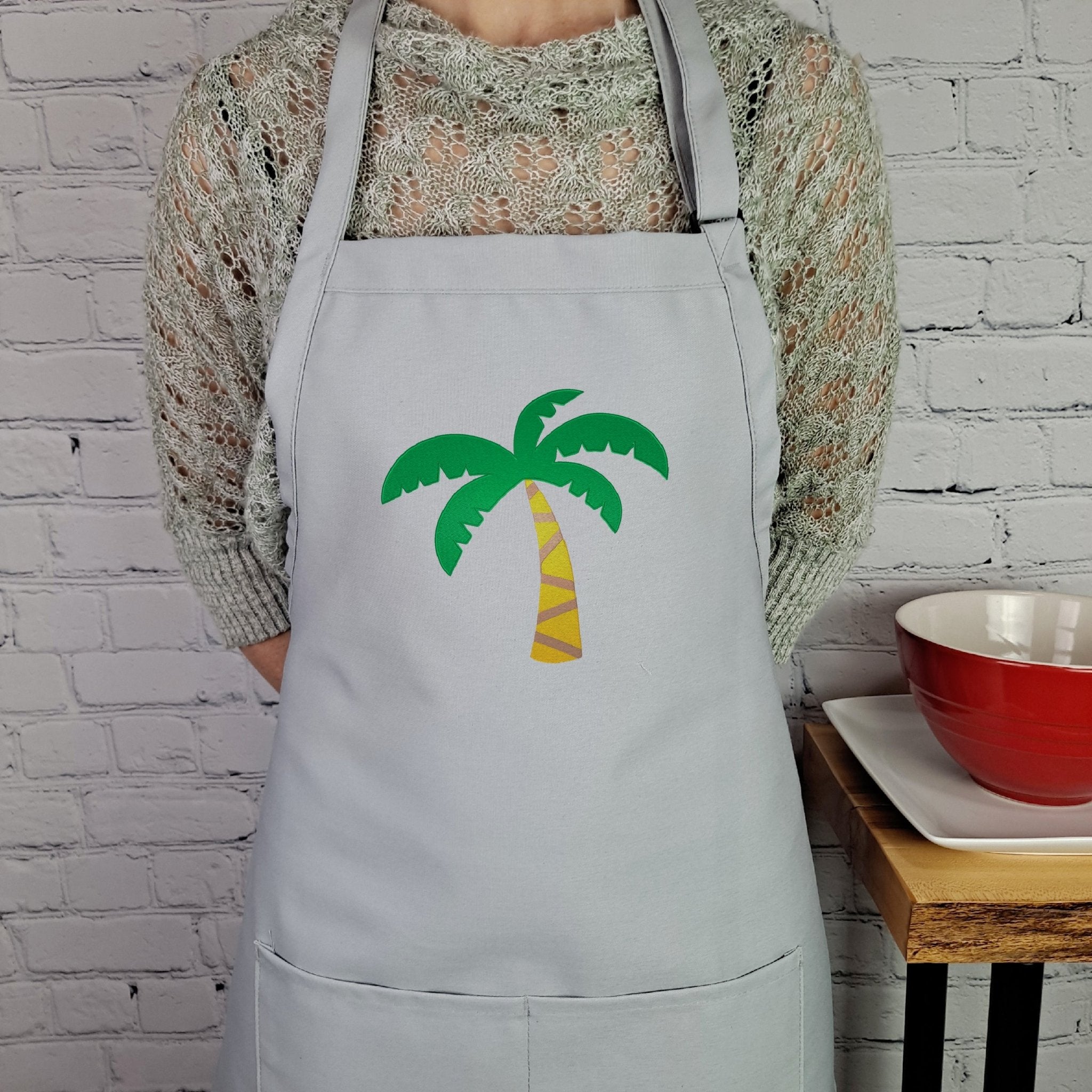 {{product_title}} – {{color}} embroidered kitchen apron