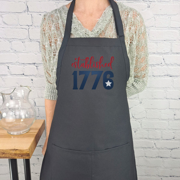 {{product_title}} – {{color}} embroidered kitchen apron