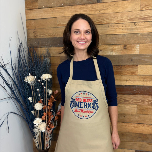 {{product_title}} – {{color}} embroidered kitchen apron