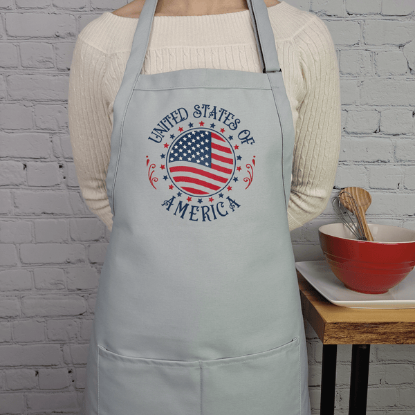 {{product_title}} – {{color}} embroidered kitchen apron
