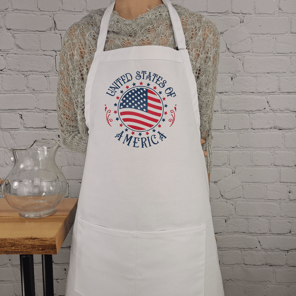 {{product_title}} – {{color}} embroidered kitchen apron