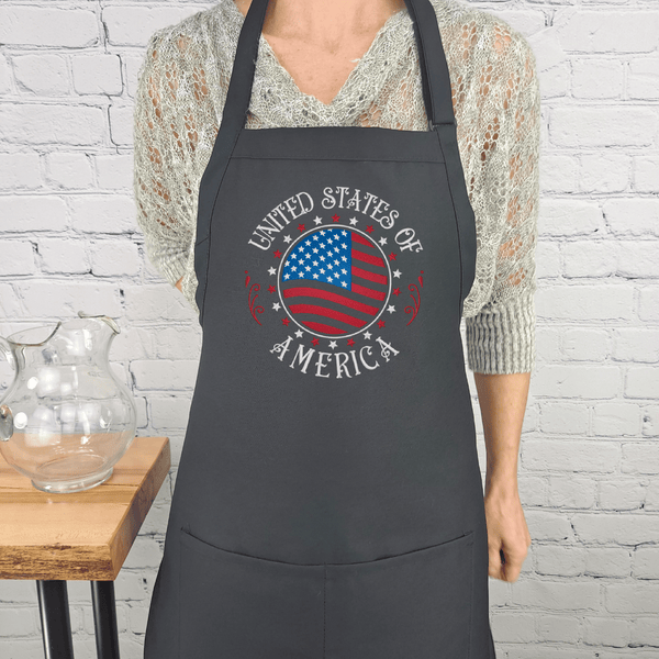 {{product_title}} – {{color}} embroidered kitchen apron
