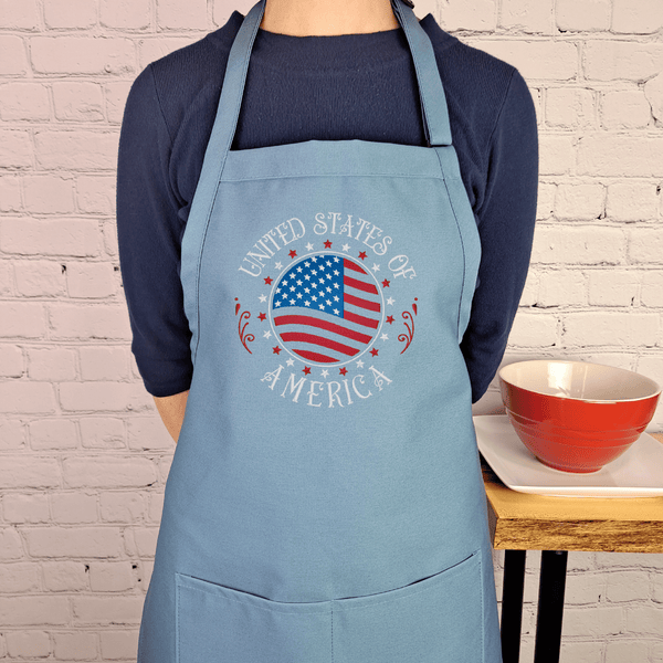 {{product_title}} – {{color}} embroidered kitchen apron