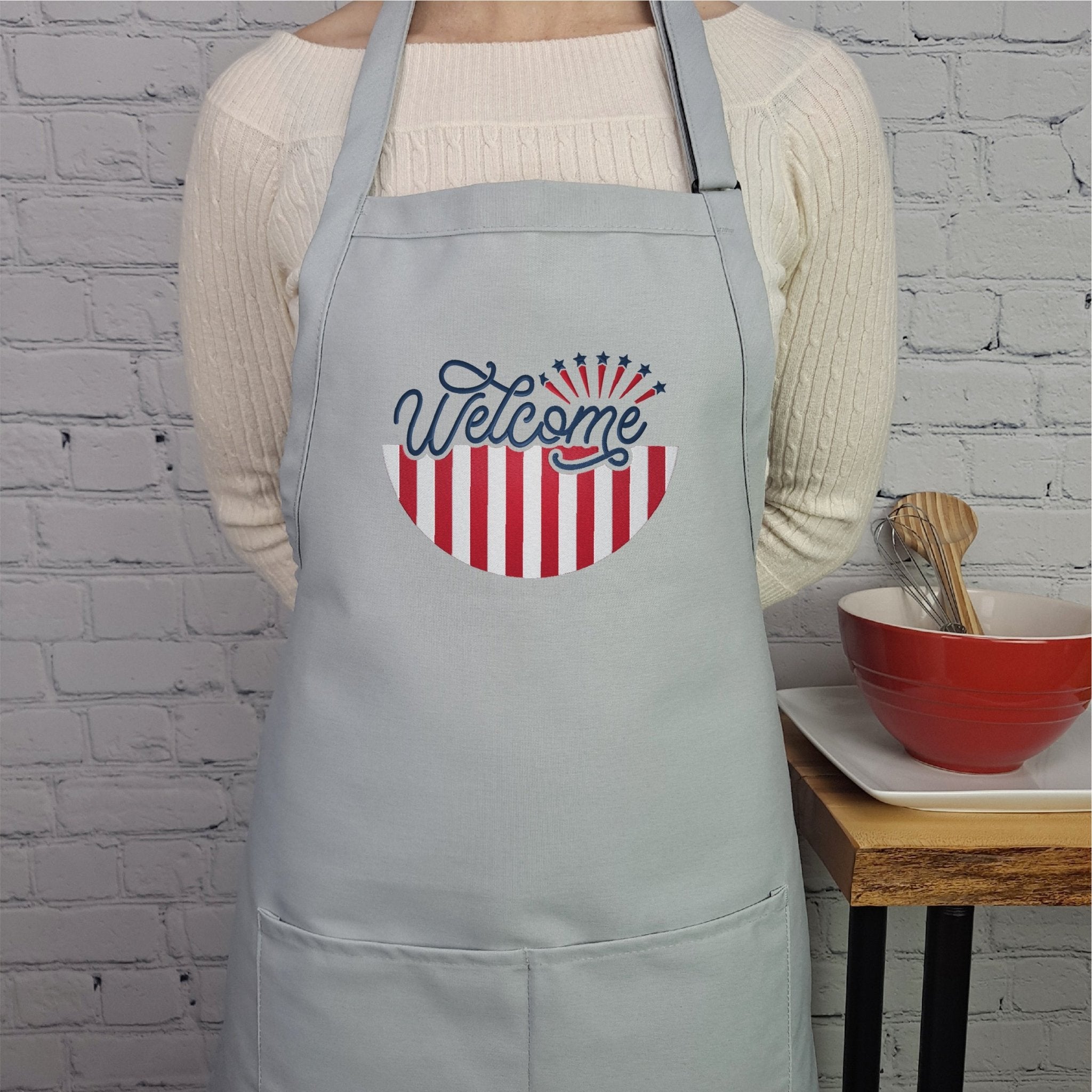 {{product_title}} – {{color}} embroidered kitchen apron