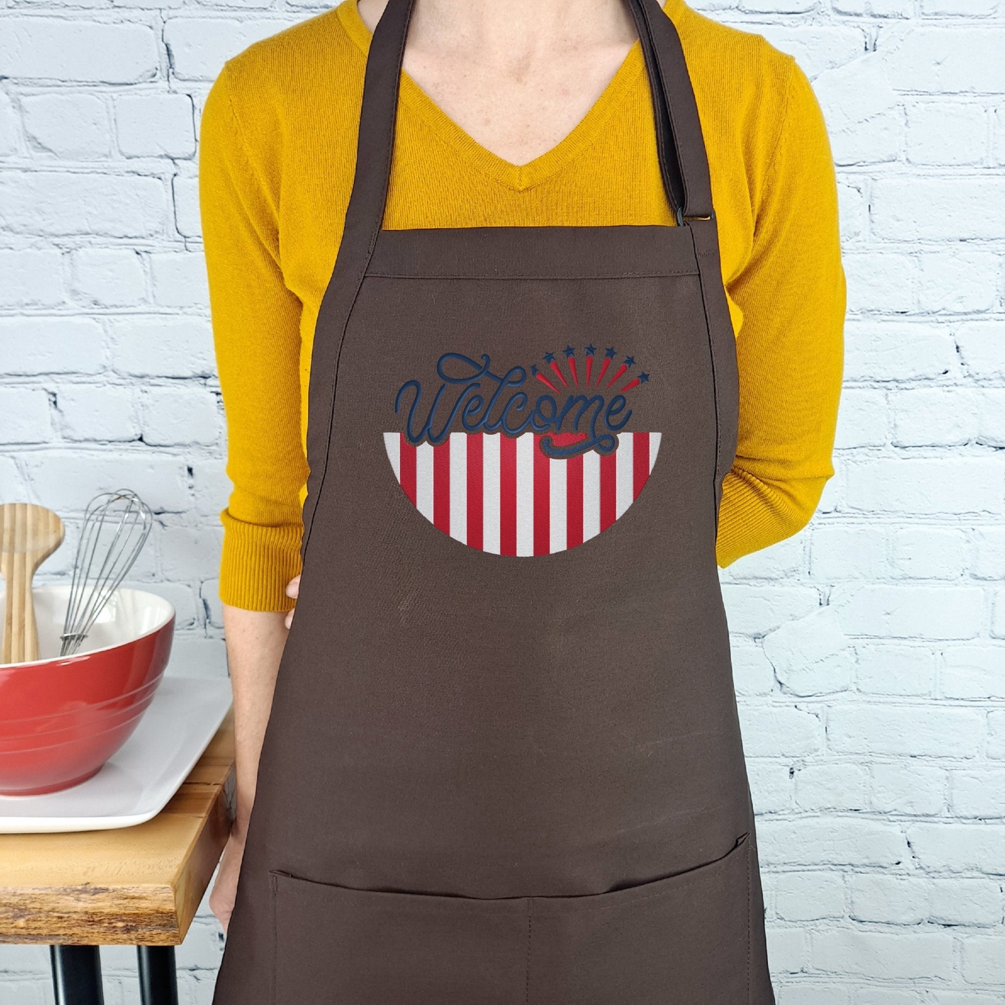 {{product_title}} – {{color}} embroidered kitchen apron
